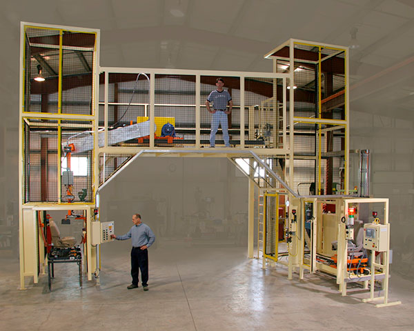 Automated seat transfer machine built by Givens Machine Systems